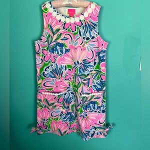 NWT Lilly Pulitzer Girls Little Lilly Tiger Sunrise Shift Dress Size XL (12-14)